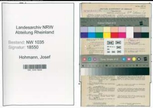 Entnazifizierung Josef Hohmann , geb. 28.05.1920 (Steiger)