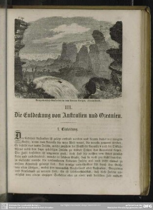 III. Die Entdeckung von Australien und Ozeanien