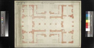 Grundriss des Erdgeschosses des Palais