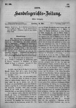 No. 16. 14. Mai 1878