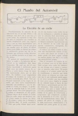 El mundo del automóvil