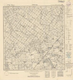 1294 (alte Nr.: 189) Schirrau, Meßtischblatt (4cm - Karte)