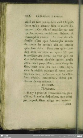 CCXXXII. Théocratie