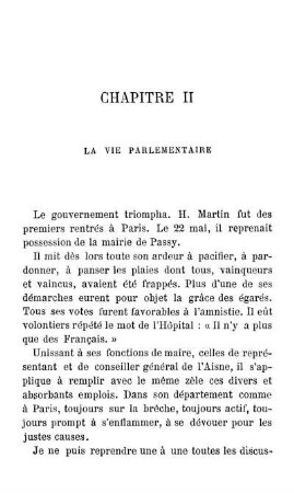 Chapitre II La Vie Parlementaire