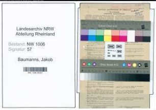 Entnazifizierung Jakob Baumanns , geb. 19.08.1896 (Kaufmann)