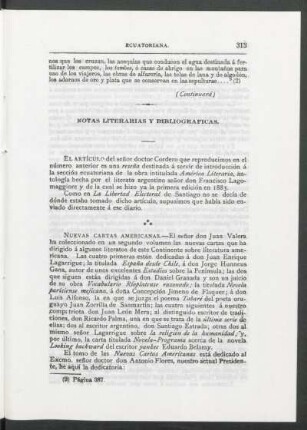 Notas literarias y bibliográficas