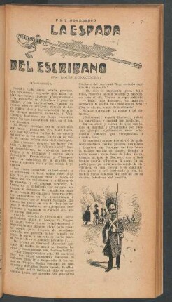 La espada del escribano : PBT novelesco