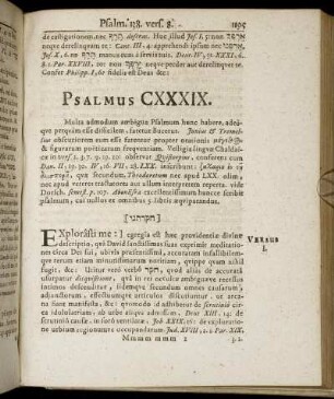 Psalmus CXXXIX.