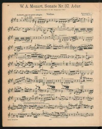Violine[, KV 402]