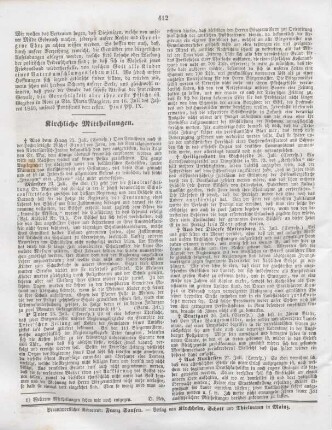 412 Kirchliche Mittheilungen