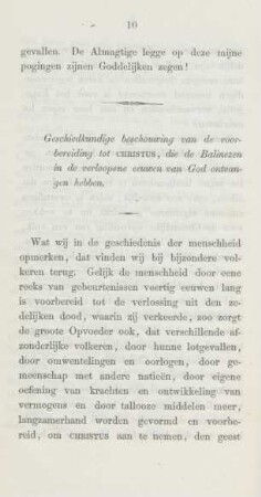 Geschiedkundige beschouwing van de voorbereiding tot Christus, ...