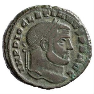Münze, Follis, 299 - 303 n. Chr.