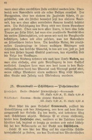25. Grunewald - Schildhorn - Pichelswerder