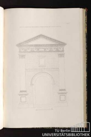 Pl. 88. Elévation Géométrale D'Une Chapelle A L'Entrée De Sienne Près La Porte De Florence.