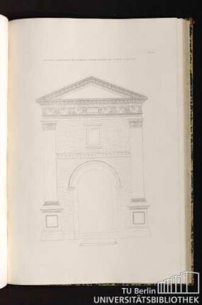 Pl. 88. Elévation Géométrale D'Une Chapelle A L'Entrée De Sienne Près La Porte De Florence.