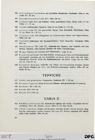 Varia II (Nr. 612-617)