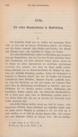 264-281 Die ersten Glaubensboten in Mecklenburg
