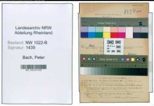 Entnazifizierung Peter Bach , geb. 00.00.0000 (Justizwachtmeister)