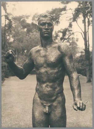 Junger Streiter, Detail, 1935, Bronze