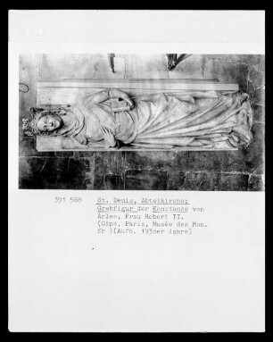 Abguss der Grabfigur Konstanzes von Arles, Frau Robert II., aus der Abteikirche von Saint Denis