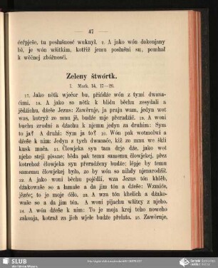 Zeleny štwórtk