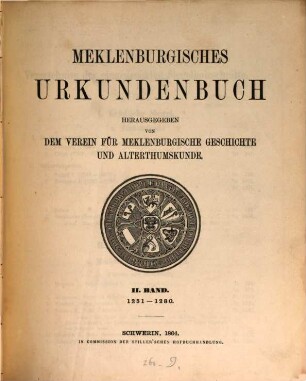 Meklenburgisches Urkundenbuch, 2. 1251 - 1280