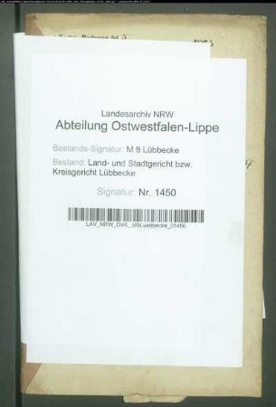 Erblasser: Thiesing auch Tiesing gt. Tebbe, Heinrich Philipp: