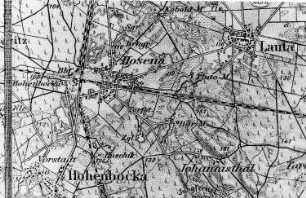 Senftenberg-Hosena. Karte