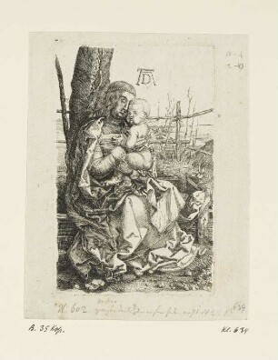 Maria mit dem Kinde am Baum
