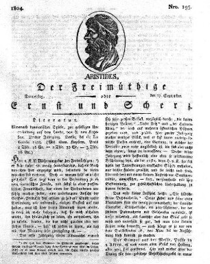 Nro. 193., Donnerstag den 27. September