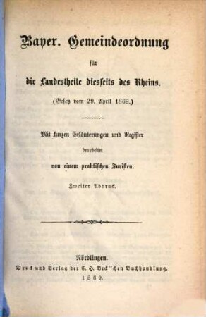 Volksausgabe bayerischer Gesetze, 5