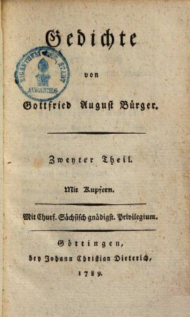Gedichte, 2