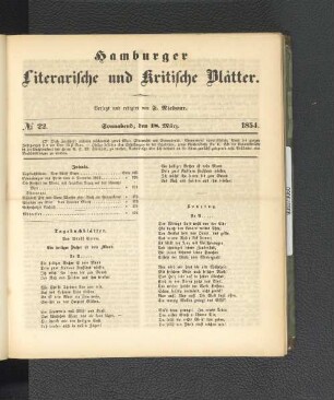 No. 22. 18. März 1854