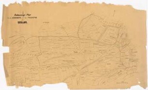 Teilbebauungsplan der Stadterweiterung Goslar Trülketal: Katasterplan 1:1000, Maßstabsleiste