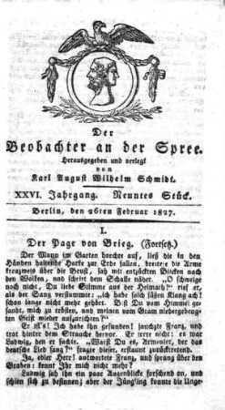 9. Stueck, 26. Februar 1827