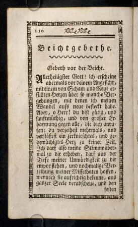 110-114, Gebeth vor der Beicht.