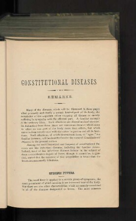 Constitutional diseases