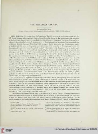 The armenian gospels
