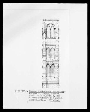 Die Kathedrale Notre-Dame in Noyon: Wandsystem des Langhauses