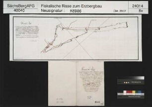 Gnade Gottes Stolln, Neujahr Maßen eigenes Feld, Frisch Glück und Neujahr Maßen oder Römischer Adler gemeinschaftliches Feld sowie Gnade Gottes und Neujahr Maßen gemeinschaftliches Feld am Fastenberg bei Johanngeorgenstadt, verschiedene Stollnflügel
