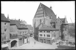 Meißen. Kleinmarkt mit Franziskanerkirche