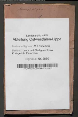 Erblasser: Paderstein, Meyer; Erblasser: Paderstein, Sara: