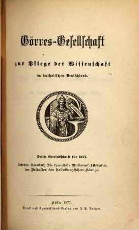 Die spanische National-Literatur im Zeitalter der habsburgischen Könige
