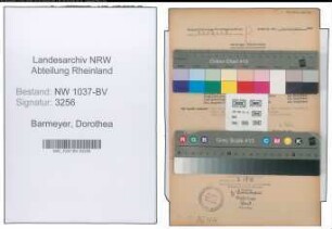 Entnazifizierung Dorothea Barmeyer , geb. 01.01.1913 ()