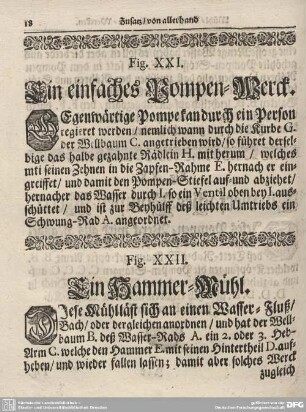 Fig. XXII. Ein Hammer-Mühl.