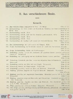 Aus verschiedenem Besitz (Nr. 875-1249)