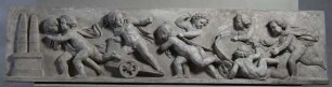 Kinderfries "Wagenrennen", Modell für das Relief am Galeriegebäude in Dresden