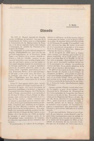 Olmedo : [Biografía]