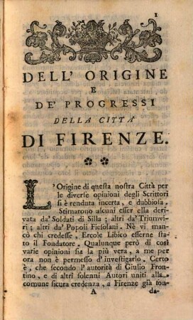 Ristretto delle cose più notabili della città di Firenze