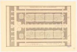 Friedhof: Grundriss Urnengräber 1:200